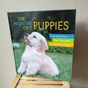 Hardcover “The Wonder of Puppies” Animal Facts Cute Dog Photos